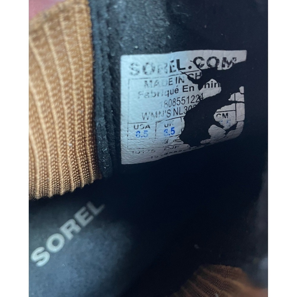Sorel Women's Size 8.5 Ankle Bootie Joan of Arctic Leather Shoe Tan/Brown - Picture 9 of 10